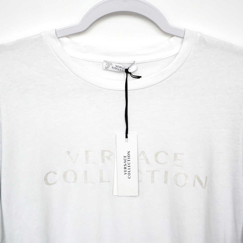 Versace Logo Print Long Sleeve Shirt NWT* - Picture 2 of 4